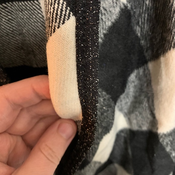 💗 1 Left 💗NWOT Leo Rosi Buffalo Plaid Vest Black - Picture 4 of 4